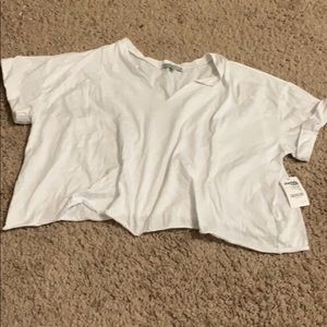 White crop T-shirt